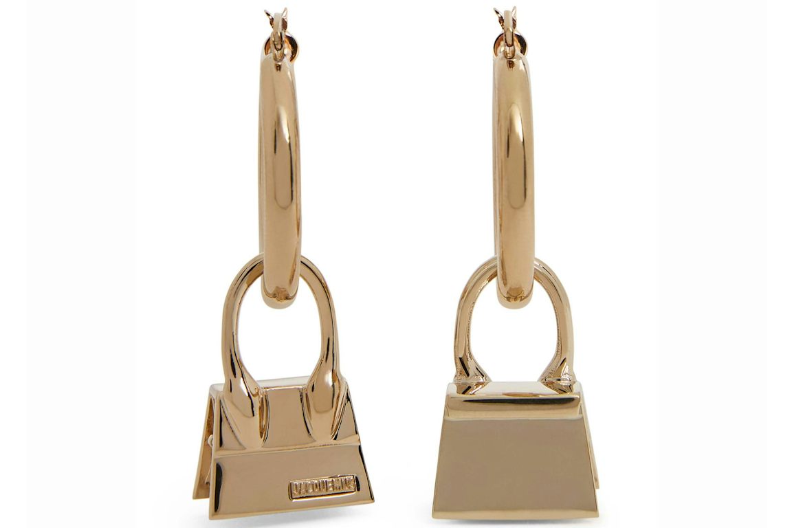 Jacquemus Les Creoles Chiquito Hoop Earrings Light Gold