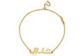 Off-White Logo Necklace Gold